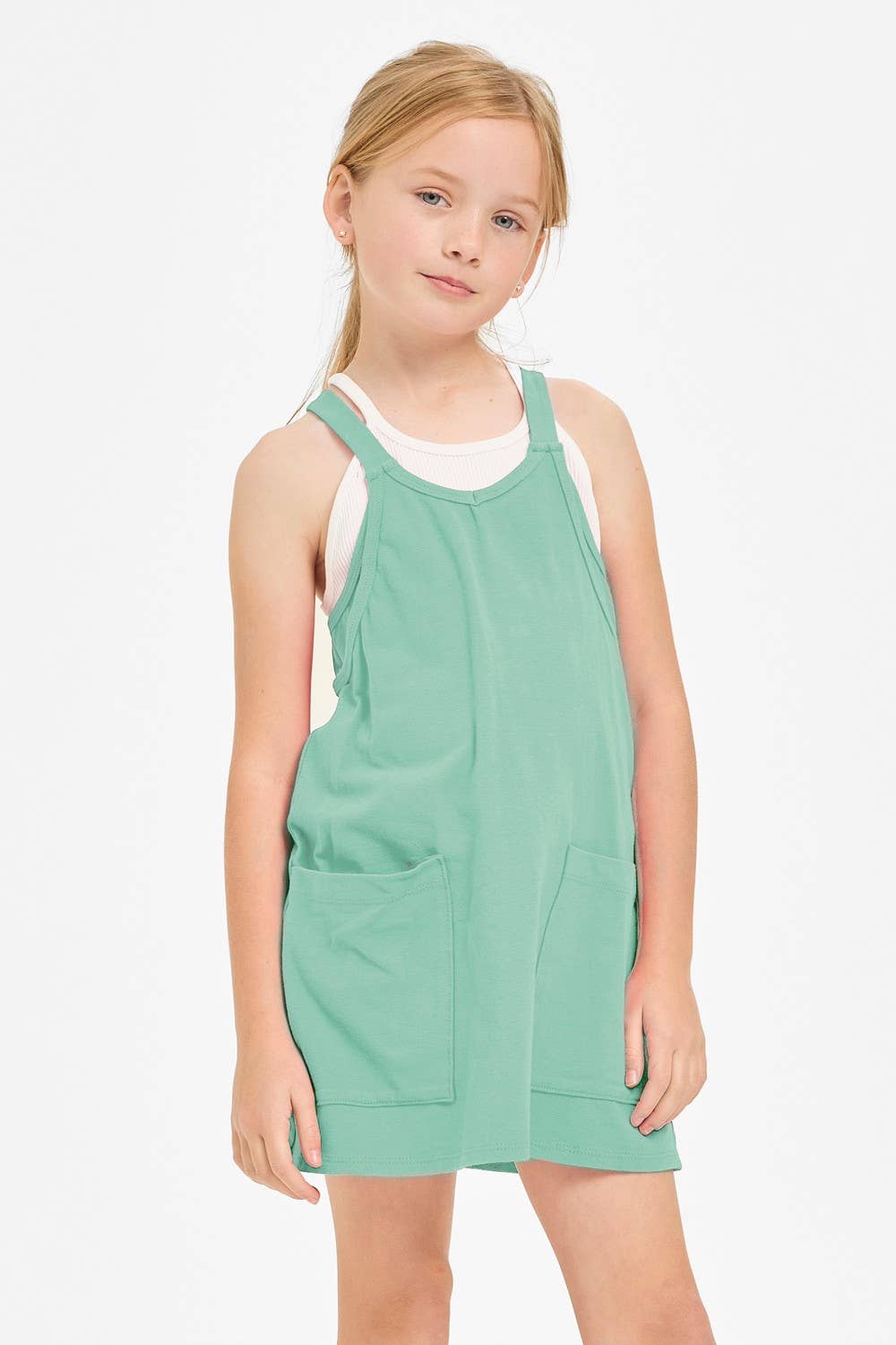 Relaxed Tank Dress with Built-In Romper Lining